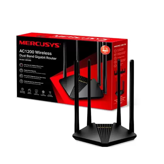 Roteador Mercusys MR30G Dual Band Gigabit Ac1200