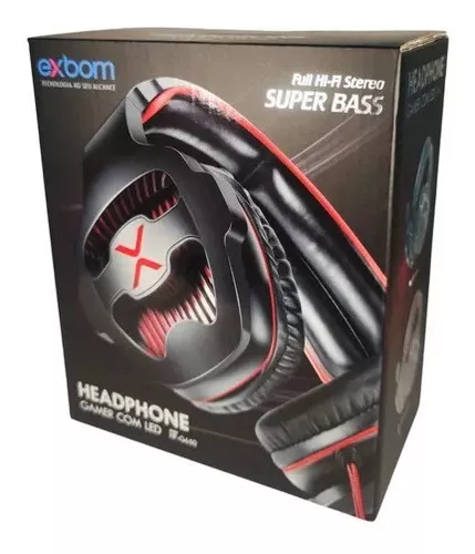 Fone Ouvido Headset Gamer Led Exbom Xbox One Ps4 Pc