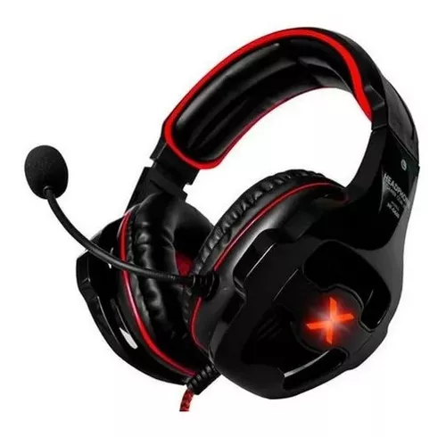Fone Ouvido Headset Gamer Led Exbom Xbox One Ps4 Pc