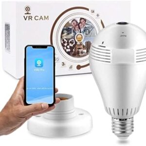 Câmera Ip Segurança Lâmpada Vr360 Panorâmica Espia Wifi V380