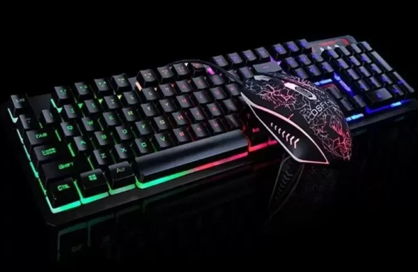 Kit Teclado Mouse Gamer Led Rgb Usb Para Pc - K13