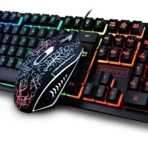Kit Teclado Mouse Gamer Led Rgb Usb Para Pc - K13