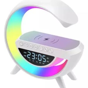 Luminária G-speaker Led Carregador Indução Som Bluetooth